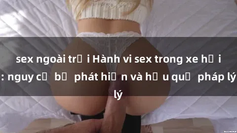 sex ngoài trời Hành vi sex trong xe hơi: nguy cơ bị phát hiện và hậu quả pháp lý